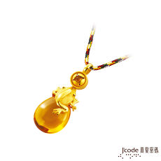 【預購】J’code真愛密碼 金蟾獻寶黃金/水晶墜子 送項鍊