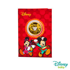 Disney迪士尼系列金飾 黃金鎖片金幣-富貴款