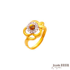【預購】J’code真愛密碼 綻放珍情黃金/水晶戒指