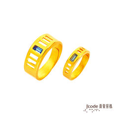 【預購】J’code真愛密碼 璀璨黃金成對戒指