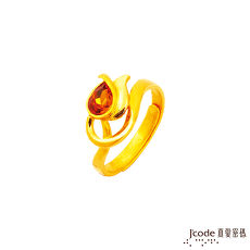 【預購】J’code真愛密碼 鬱金香隨黃金/水晶戒指