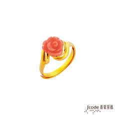 【預購】J’code真愛密碼 薔薇情黃金/珊瑚戒指