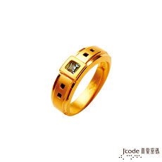 【預購】J’code真愛密碼 愛的時刻黃金/水晶男戒指
