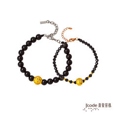 【預購】J’code真愛密碼 守護愛情黃金/黑瑪瑙/尖晶石成對手鍊