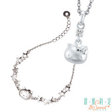 甜蜜約定 HelloKitty 陪伴純銀墜子 送項鍊+愛作夢純銀手鍊