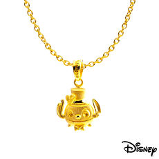 【預購】Disney迪士尼系列金飾 黃金墜子-帥氣史迪奇款 送項鍊