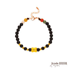 【預購】Jcode真愛密碼 煙花黃金/黑瑪瑙手鍊