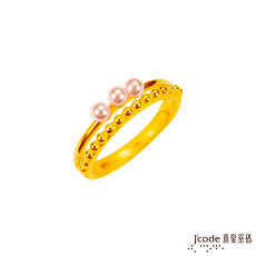 【預購】Jcode真愛密碼 珍意黃金/珍珠戒指