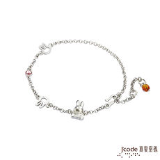 Jcode真愛密碼 寶貝米飛純銀/水晶手鍊