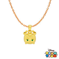 【預購】Disney迪士尼TSUM TSUM系列金飾 黃金墜子-黑魔女款 送項鍊