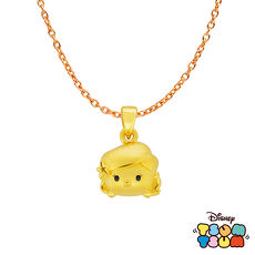【預購】Disney迪士尼TSUM TSUM系列金飾 黃金墜子-小美人魚款 送項鍊