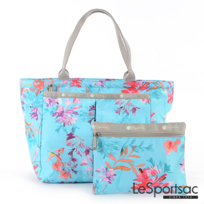 LeSportsac - Standard手提水餃包-附化妝包(夏日花卉)