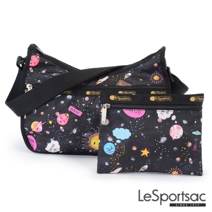 LeSportsac - Standard側背水餃包/流浪包-附化妝包 (星球寶寶)