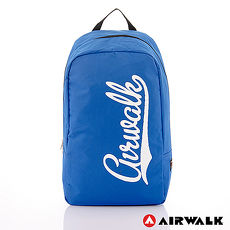 AIRWALK - 快樂曲線 撞色LOGO後背包 - 白字藍-A311320880