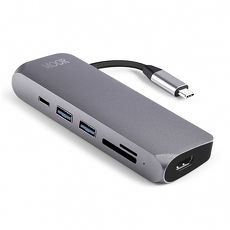 MOOR Type-C HUB HDMI多功能充電傳輸集線器_6 ports