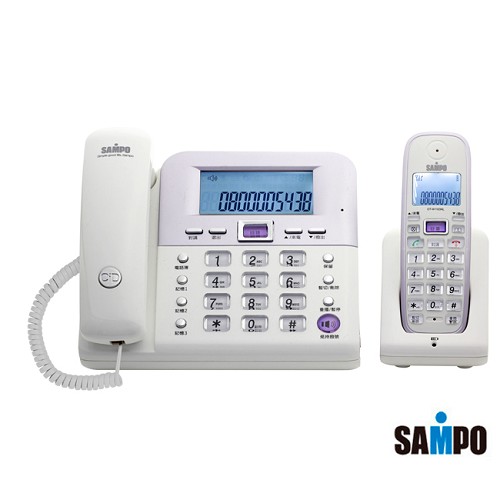 SAMP聲寶 2.4Ghz高頻數位無線電話 CT-W1103NL(白)