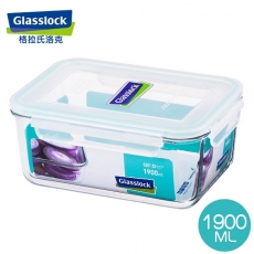 【Glasslock】強化玻璃微波保鮮盒 - 長方形1900ml