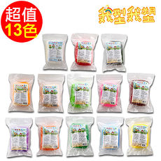 【我型我塑】妮可輕質土-單色包 綜合13色 400g