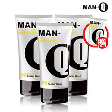 福利品【MAN-Q】M2檸檬控油洗面乳超值3入組-活動