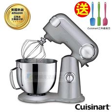 《贈美膳雅刮刀3件組》【美國 美膳雅Cuisinart】12段速 5.2L 桌上型抬頭式攪拌機 SM-50TW/SM-50BCTW