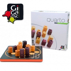 【 法國桌神 Gigamic 益智遊戲 】Quarto Mini 四連戰 迷你版