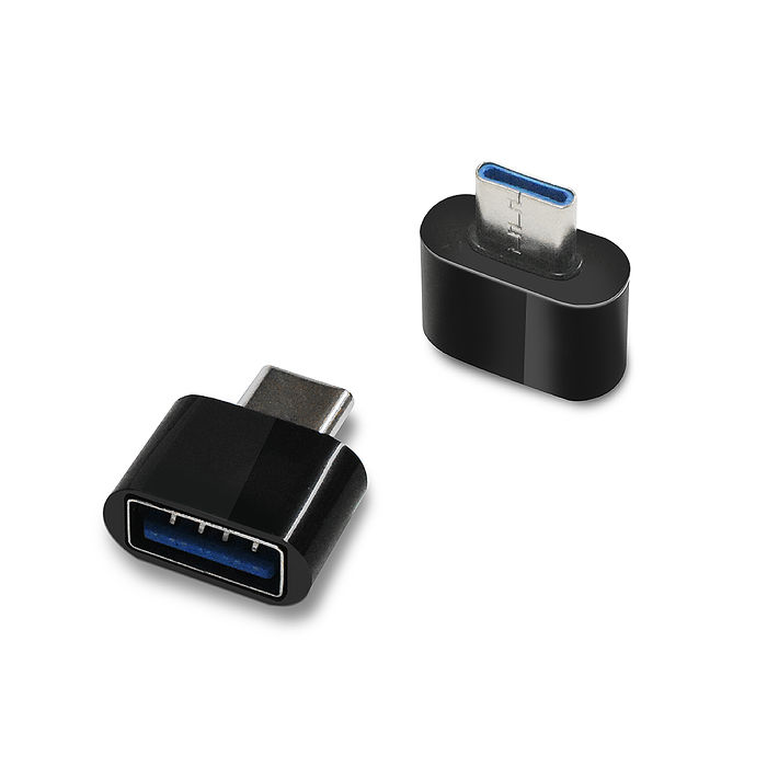 2入組USB Type-C OTG轉接頭 Type-C公轉USB-A母 適用鍵盤/滑鼠/隨身碟(APP特賣)