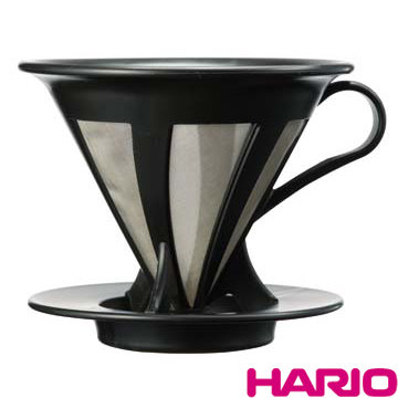 【HARIO】V60免濾紙黑色濾杯 / CFOD-02B