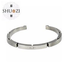 SHUZI? 白鋼手鐲 細版 - 美國製造