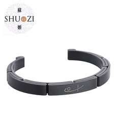 SHUZI? 鋼手鐲 黑 - 美國製造