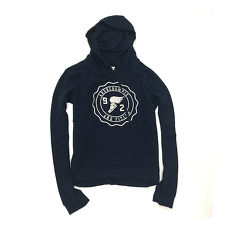 AIU100【Abercrombie&Fitch】女款長袖帽T恤-92刺白繡 185-152-0008-023S