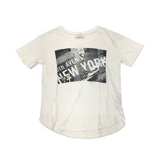 AIU100【Abercrombie&Fitch】女款短袖T恤-街景 157-584-1072-002S