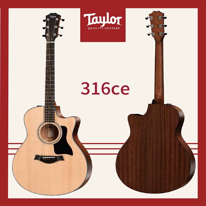 【Taylor】316ce/美國知名品牌電木吉他/公司貨/全新未拆箱/加贈原廠背帶/公司