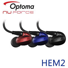 Optoma NuForce HEM2 可換線監聽級入耳式耳機藍色