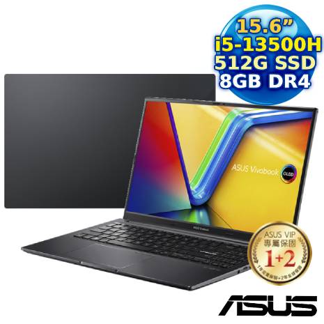 ASUS Vivobook 15 OLED X1505VA-0161K13500H 搖滾黑 15.6吋筆電(i5-13500H/8G/512G PCIe/15.6 FHD/W11)