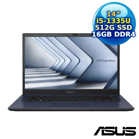 【福利品】ASUS 華碩 ExpertBook 14 B1402CVA-0021A1335U 14吋商用筆電 (i5-1335U/16G/512G PCIe/14 FHD/W11P)