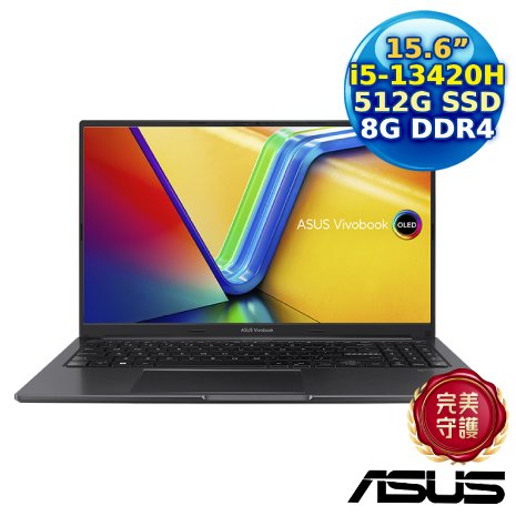 ASUS Vivobook 15 X1505VA-0311K13420H 搖滾黑 15.6吋筆電 (i5-13420H/8G/512G PCIe/15.6 OLED/W11)【春暖花開動電牙刷好禮送】