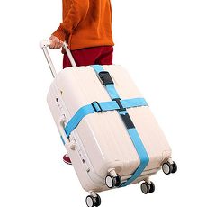 旅遊首選 旅行用品 十字行李箱束帶 打包帶 綁帶 保護帶 綑綁帶(一入)