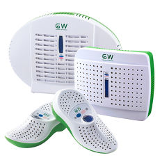 GW水玻璃 無線式迷你除濕機+乾鞋機(E-333+E-500+E-150)