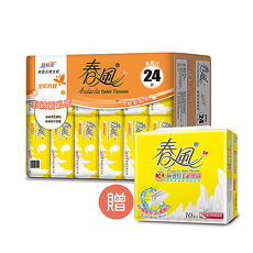 【春風】抽取衛生紙110抽x24包x3串 加贈三層厚手100抽x10包