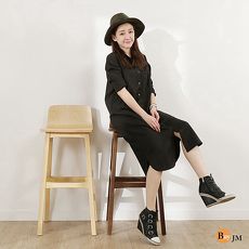 BuyJM北歐風森林系實木風吧檯椅/兩色可選