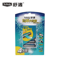 【舒適Schick】烏爪升級版刮鬍刀片(4片入)