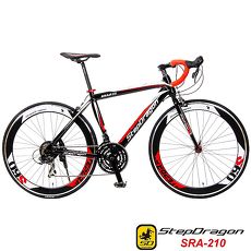 【超值送9大配件】【StepDragon】SRA-210 破風者 日本Shimano 21速 鋁合金彎把公路車