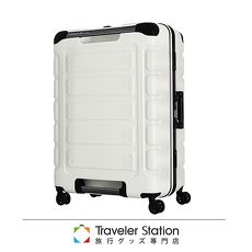 【日本Traveler Station】日本設計 27吋 PC 鋁框拉桿 超靜音輪 行李箱-白色