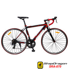 【超值送9大配件】【StepDragon】SRA-070 鋁合金彎把公路車 搭配 SHIMANO 14速灰藍