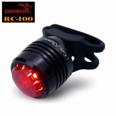 DOSUN DC-100 USB充電式紅寶石紅光警示燈-純亮黑
