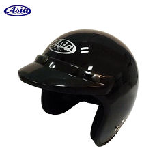 ASIA A706 精裝素色細條安全帽 亮黑
