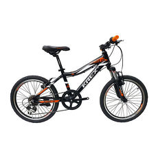 KREX ACTIVE V20-7速兒童車(黑/橘)