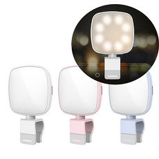 ROCK O2 自拍美美補光燈8LED (顏色隨機出) 2入