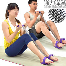強力彈簧腳踏拉繩拉力器