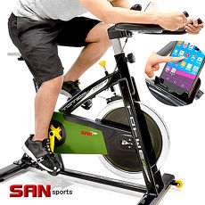 【SAN SPORTS】戰車18KG飛輪健身車